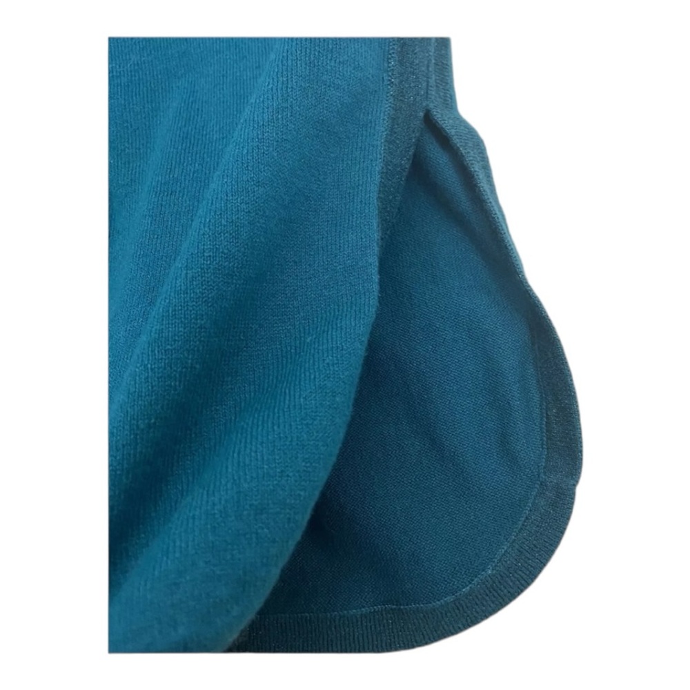 Lilly Pulitzer Teal Two Pocket 3/4 Sleeve Sweater Size XXS - Picture 3 of 6